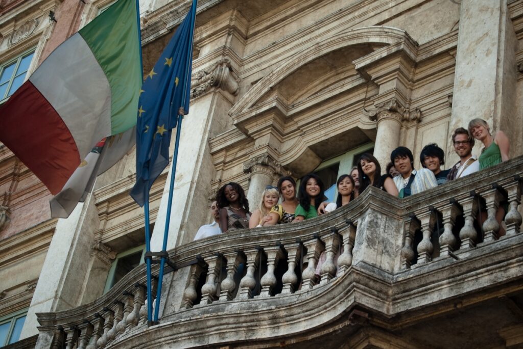 Students of Università per Stranieri di Perugia, Perugia, Italy