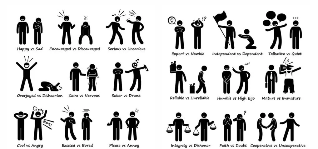 body language comparision