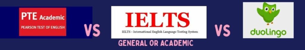 Comparison Between IELTS, PTE AND DUOLINGO